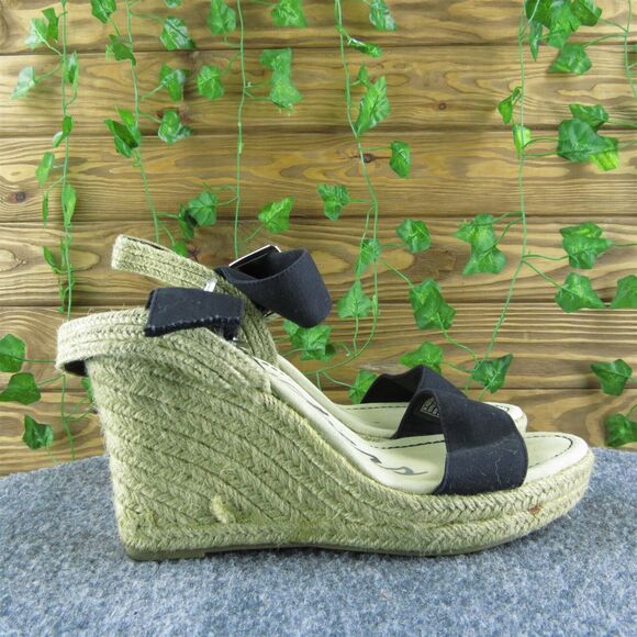 Skechers Women's Ankle Strap Black Fabric Size 8M Gently Used 2025 - Picture 3 of 6